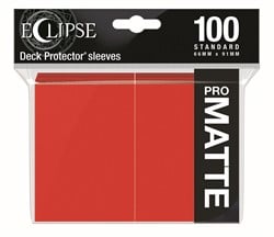 Standard Sleeves Matte Eclipse - Rood (100 stuks)
