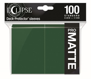 Afbeelding van het spelletje Standard Sleeves Matte Eclipse - Donker Groen (100 stuks)