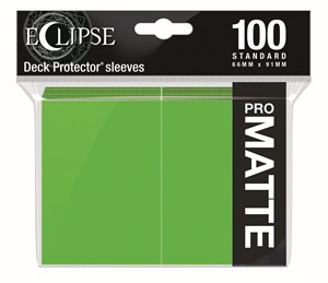 Afbeelding van het spelletje Standard Sleeves Matte Eclipse - Lime Groen (100 stuks)