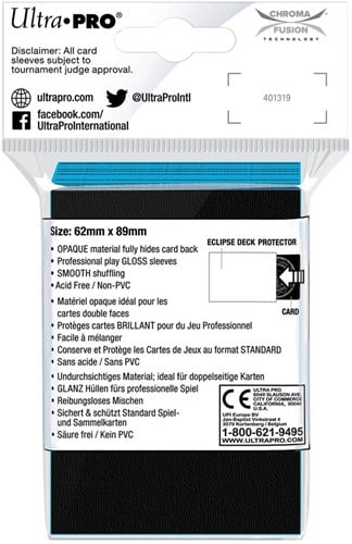Sleeves Eclipse Gloss Small - Licht Blauw (62x89 mm)-3