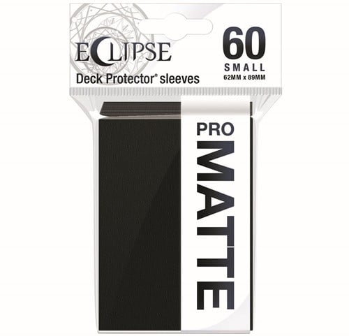 Sleeves Eclipse Matte Small - Zwart (62x89 mm)
