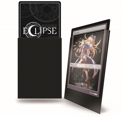 Sleeves Eclipse Matte Small - Zwart (62x89 mm)-2