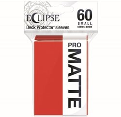 Sleeves Eclipse Matte Small - Rood (62x89 mm)