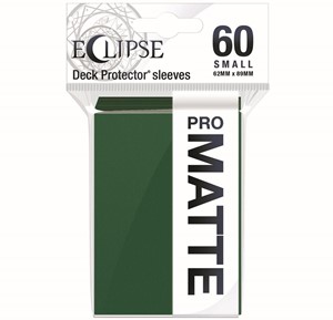 Afbeelding van het spelletje Sleeves Eclipse Matte Small - Donker Groen (62x89 mm)