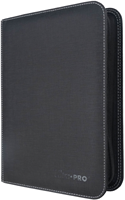 Premium Zippered 4-pocket Binder for Toploaders (Black)