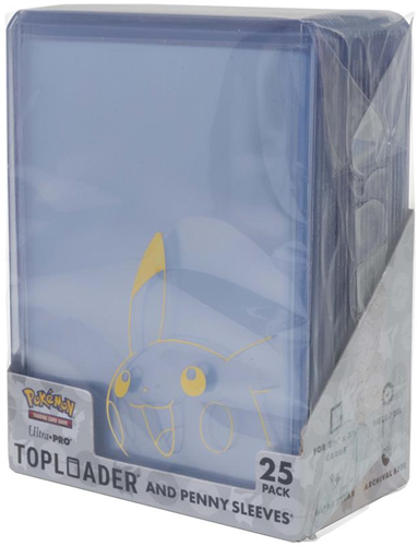 Pikachu Toploader and Penny Sleeves Combo Pack (25 stuks)