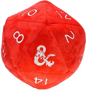 Afbeelding van het spelletje D20 Dobbelsteen zak jumbo - Dungeons & Dragons - Rood