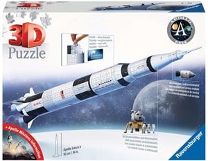 Afbeelding van het spelletje 3D Puzzel - Apollo Saturn V Raket (440 stukjes)