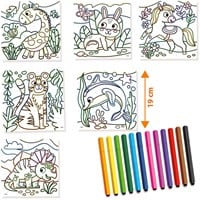 SES - Kleuren op Nummer Driehoekgrip Stiften-2