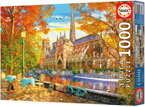 Afbeelding van het spelletje Herfst bij Notre Dame Puzzel (1000 stukjes)