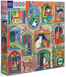 Cats in Window Puzzel (1000 stukjes)