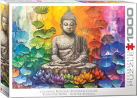Colorful Buddha Puzzel (1000 stukjes)