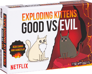 Afbeelding van het spelletje Exploding Kittens Good vs Evil (Engelse versie)