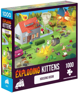 Afbeelding van het spelletje Exploding Kittens - Housing Boom Puzzel (1000 stukjes)