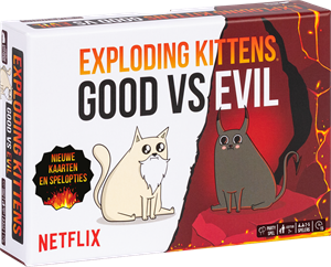 Afbeelding van het spelletje Exploding Kittins Good vs Evil (NL)