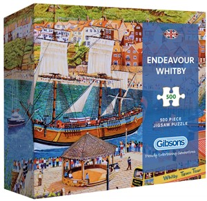 Afbeelding van het spelletje Endeavour Whitby - Gift Box Puzzel (500 stukjes)