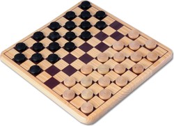 Houten Damspel - 29 x 29 cm