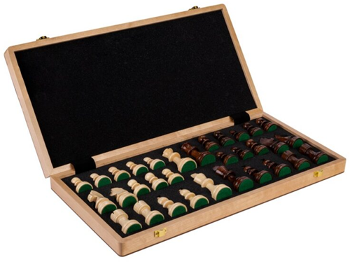 Schaakspel Deluxe 50mm Veld - Opklapbaar Bord (46x46cm) -2