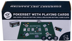 Pokerset Compleet (Kaarten, Kleed en 200 Chips)