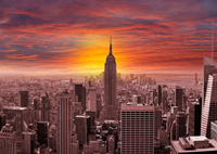 Sunset Over New York Skyline Puzzel (1000 stukjes)-2