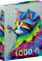 Bright Cat and Butterfly Puzzel (1000 stukjes)