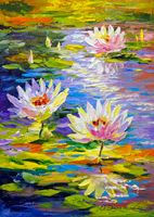 Water Lilies in the Pond Puzzel (1000 stukjes)-2