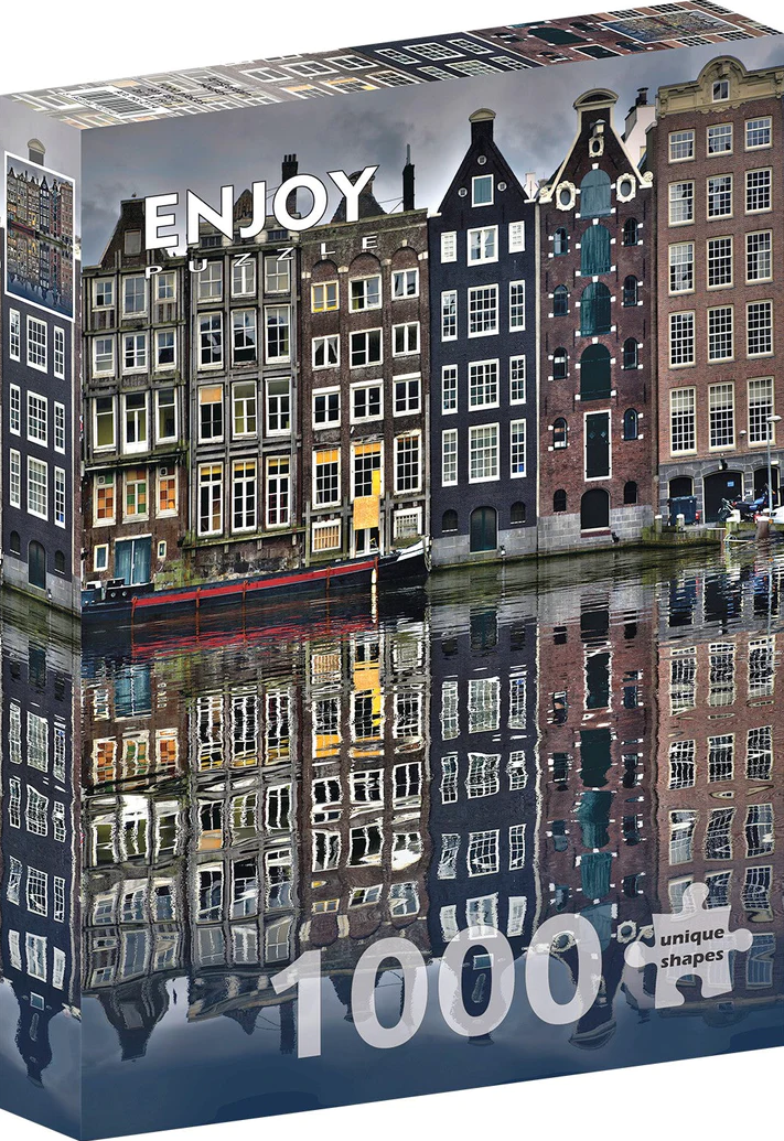 Amsterdam Houses Puzzel (1000 stukjes) - kopen bij Spellenrijk.nl