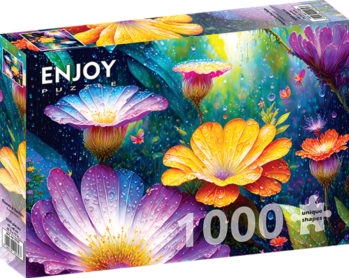 Flowers in the Rain (1000 stukjes)