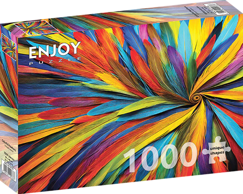 Colorful Feathers Puzzel (1000 stukjes)