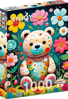 Flower Teddy Bear Puzzel (1000 stukjes)
