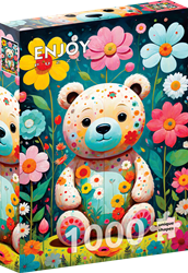 Flower Teddy Bear Puzzel (1000 stukjes)
