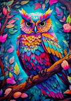 Dazzling Owl Puzzel (1000 stukjes)-2
