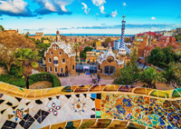 View from Park Guell - Barcelona Puzzel (1000 stukjes)-2