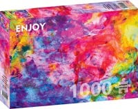 Colourful Abstract Oil Painting Puzzel (1000 stukjes)