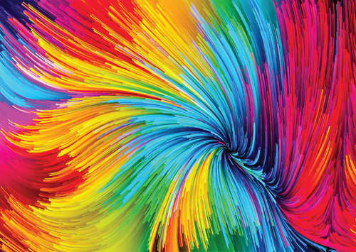 Colorful Paint Swirl Puzzel (1000 stukjes)-2