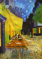 Vincent Van Gogh - Cafe Terrace at Night Puzzel (1000 stukjes)-2