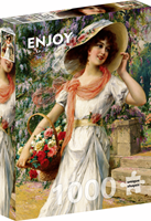 Emile Vernon - Der Blumengarten Puzzel (1000 stukjes)