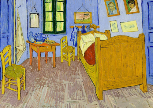 Vincent Van Gogh - Slaapkamer in Arles Puzzel (1000 stukjes)-2