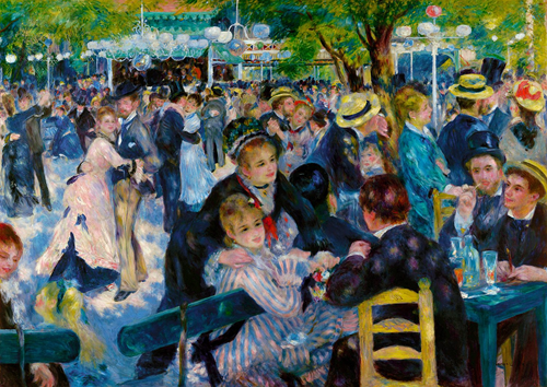 Auguste Renoir - Tanz in Le Moulin de la Galette Puzzel (1000 stukjes)-2