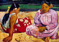 Paul Gauguin - Tahitiaanse vrouwen op het strand Puzzel (1000 stukjes)-2