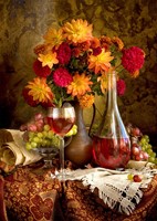 Dahlias and Wine Puzzel (1000 stukjes)-2