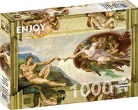 Michelangelo Buonarroti - The Creation of Adam Puzzel (1000 stukjes)