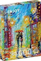 Rainy Romance in the City Puzzel (1000 stukjes)