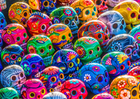 Colorful Skulls Puzzel (1000 stukjes)-2