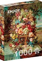 Flowers Still Life with Blue bird Puzzel (1000 stukjes)