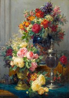 Spring Flowers with Chalices Puzzel (1000 stukjes)-2