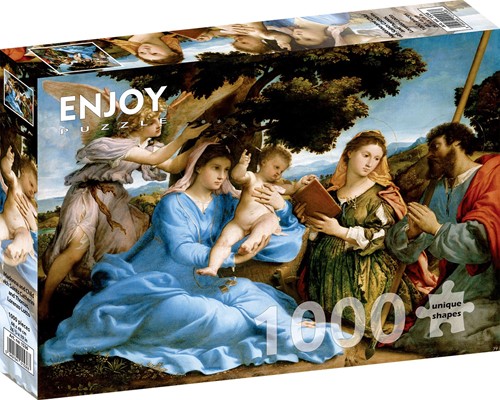 Lorenzo Lotto - Madonna and Child with Saints Catherine and Thomas Puzzel (1000 stukjes)