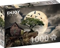 A Log Cabin on a Cliff Puzzel (1000 stukjes)