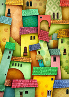 Joyful Houses Puzzel (1000 stukjes)-2