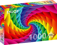Gradient Rainbow Swirl Puzzel (1000 stukjes)